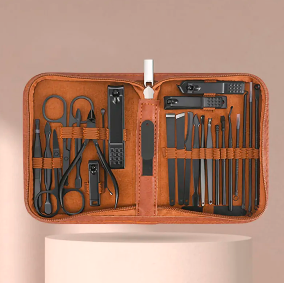 Kit Profissional MenCare 25 em 1 [MATERIAL EM AÇO CIRÚRGICO]